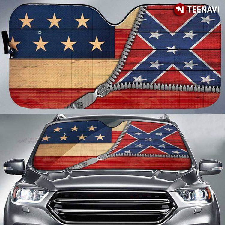 Zip Up Confederate States Of America Driving