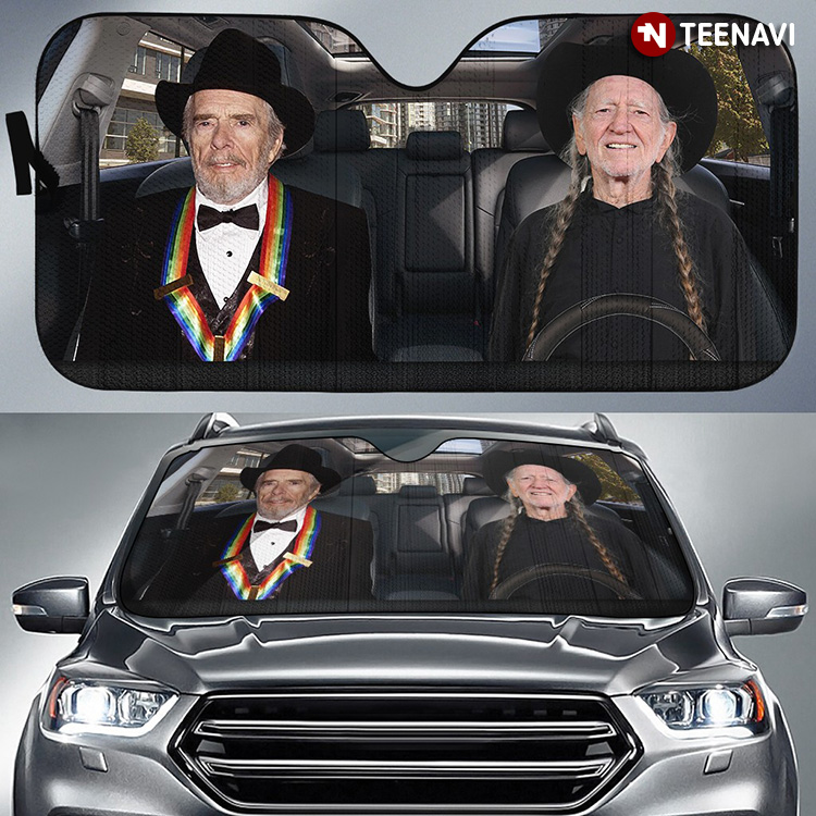 This Is Willie Nelson Driving A Car For Music Lover