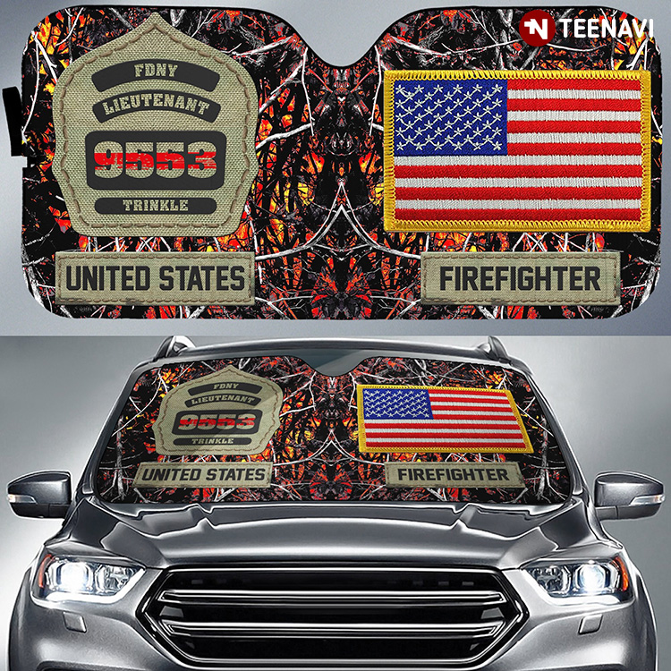 American Flag Firefighter Camo Driving