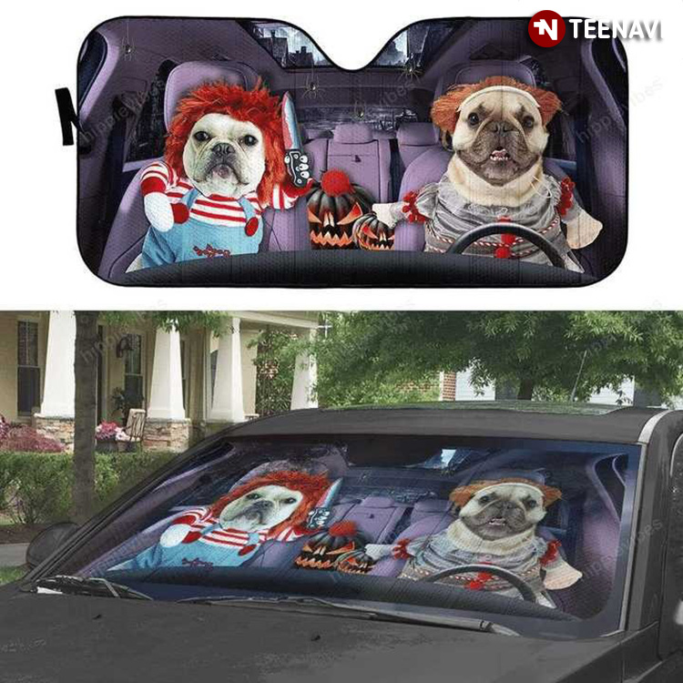 Pennywise Dog Driving To The Halloween Party