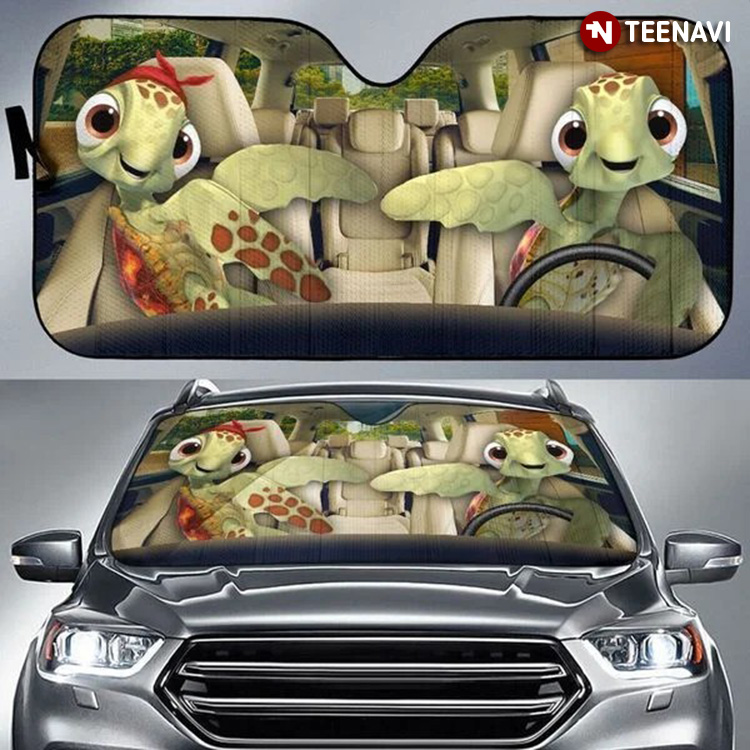 Sea Turtle Couple Driving Funny Turtle Lover