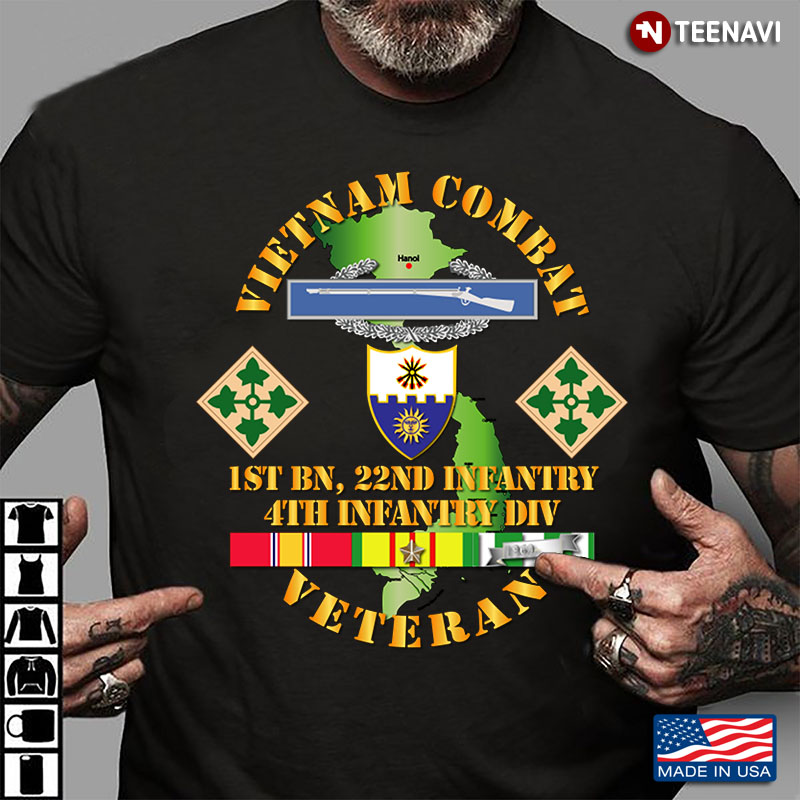 22nd Infantry 4th Infantry DIV Veteran Viet Nam Combat