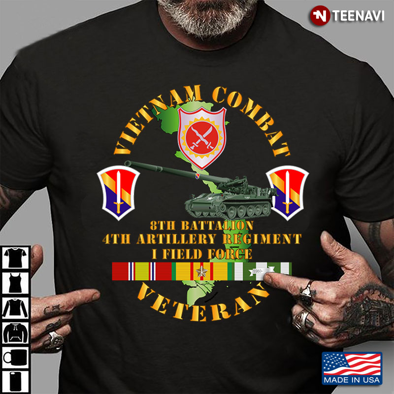 8th Battalion Viet Nam Combat 4th Artillery Regiment Tank Veteran
