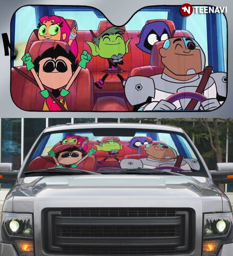 Amazing Teen Titans Driving Together For Cartoon Lover