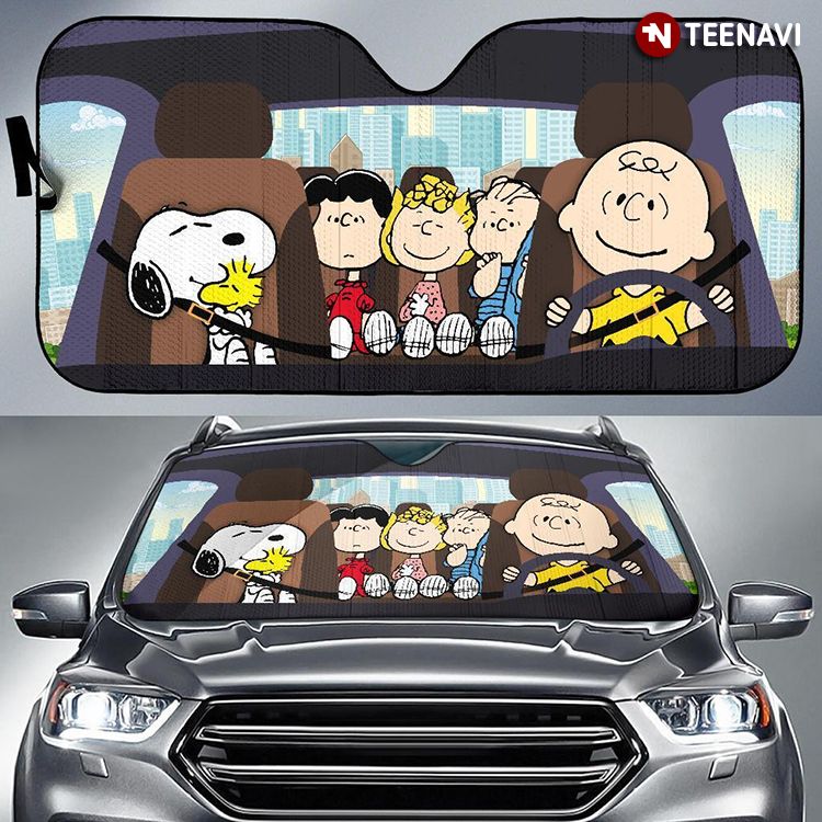 The Peanuts Driving With Snoopy And Charlie Brown