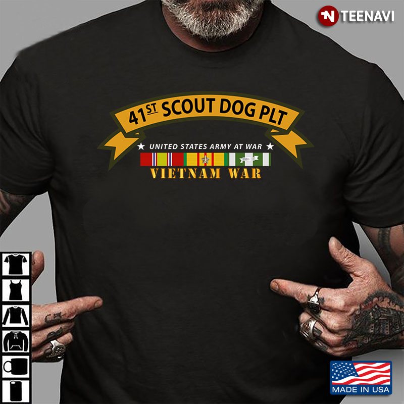United States Army At War Viet Nam War Veteran Scout Dog