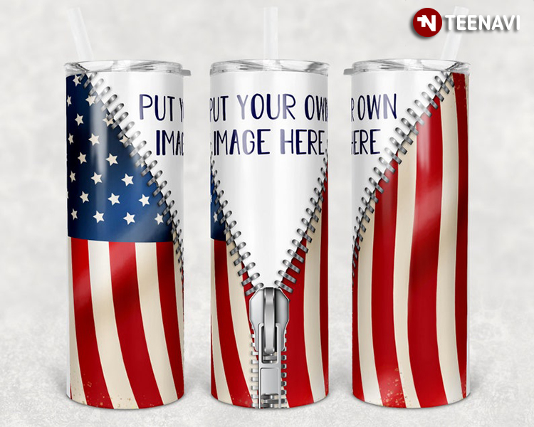 American Flag Zip Up Custom With Your Photo