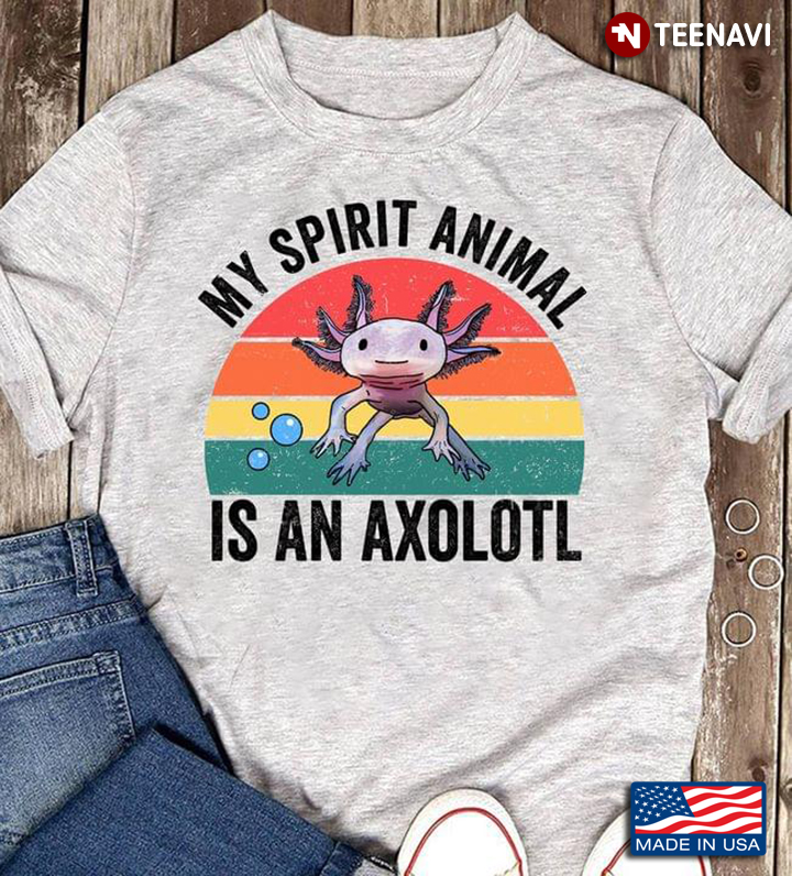 Vintage My Spirit Animal Is An Axolotl for Animal Lover