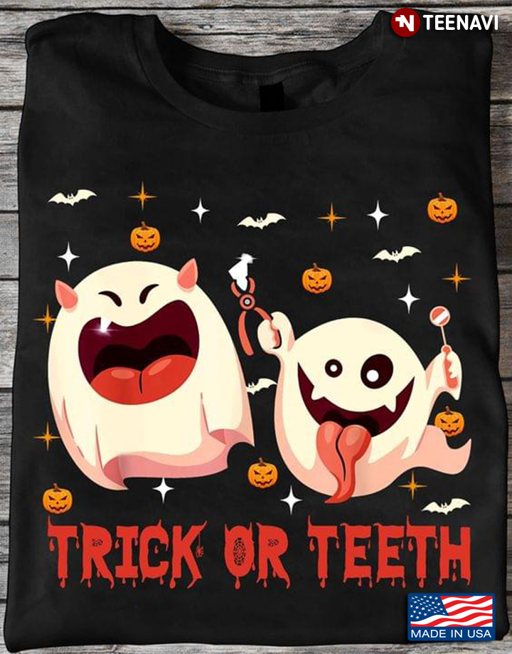 Trick Or Teeth Funny Boo Dentist for Halloween