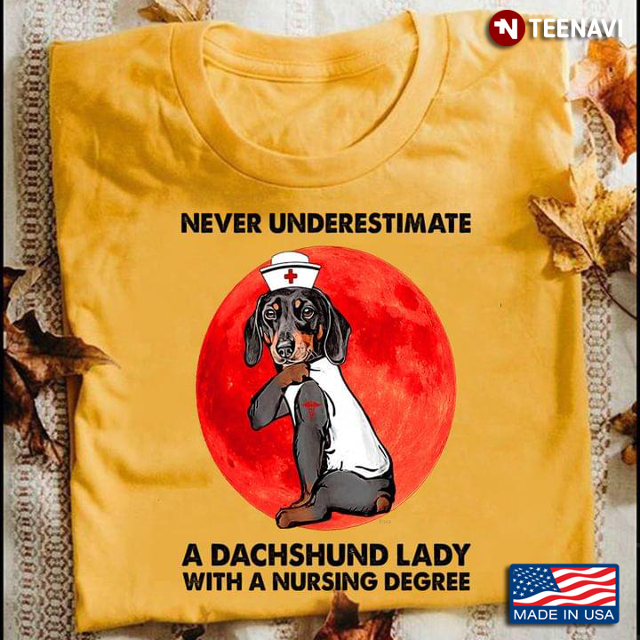Never Underestimate A Dachshund Lady With A Nursing Degree