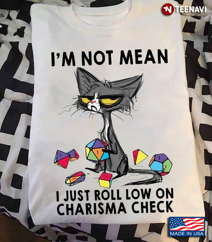 Grumpy Cat I'm Not Mean I Just Roll Low On Charisma Check Dungeons & Dragons