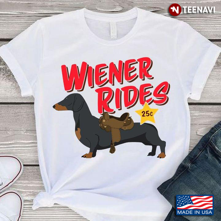 Wiener Rides 25c Funny Dachshund for Dog Lover