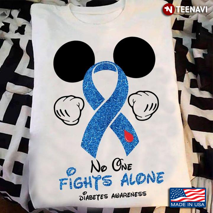 No One Fights Alone Diabetes Awareness Mickey Mouse