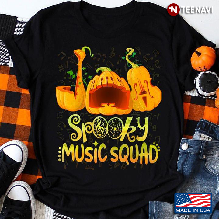 Spooky Music Squad Funny Pumpkins for Halloween