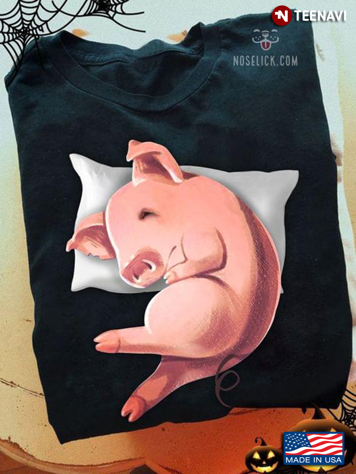 Funny Pig Is Sleeping for Animal Lover