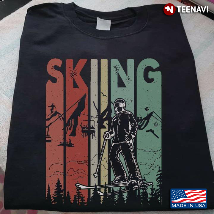 Vintage Skiing Cool Skier for Skiing Lover