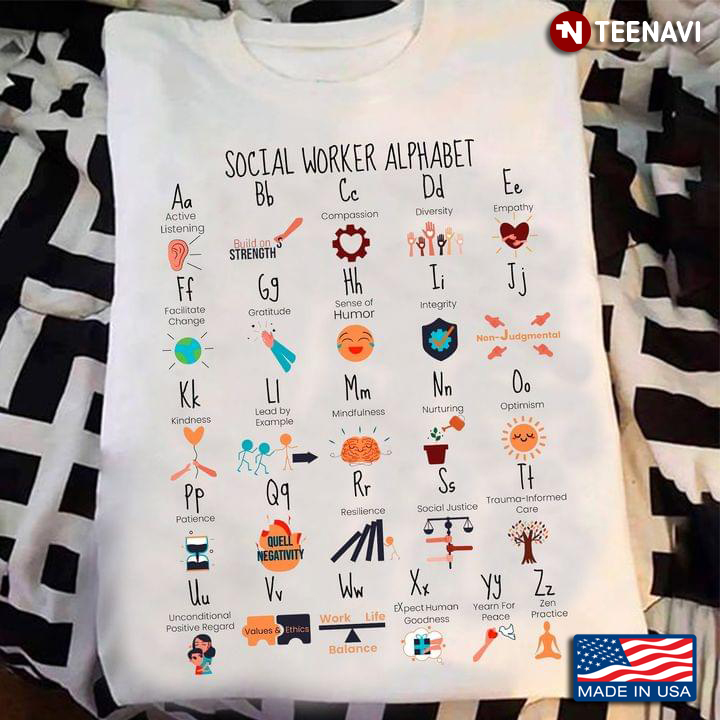 Social Worker Alphabet Funny Gifts for Social Worker