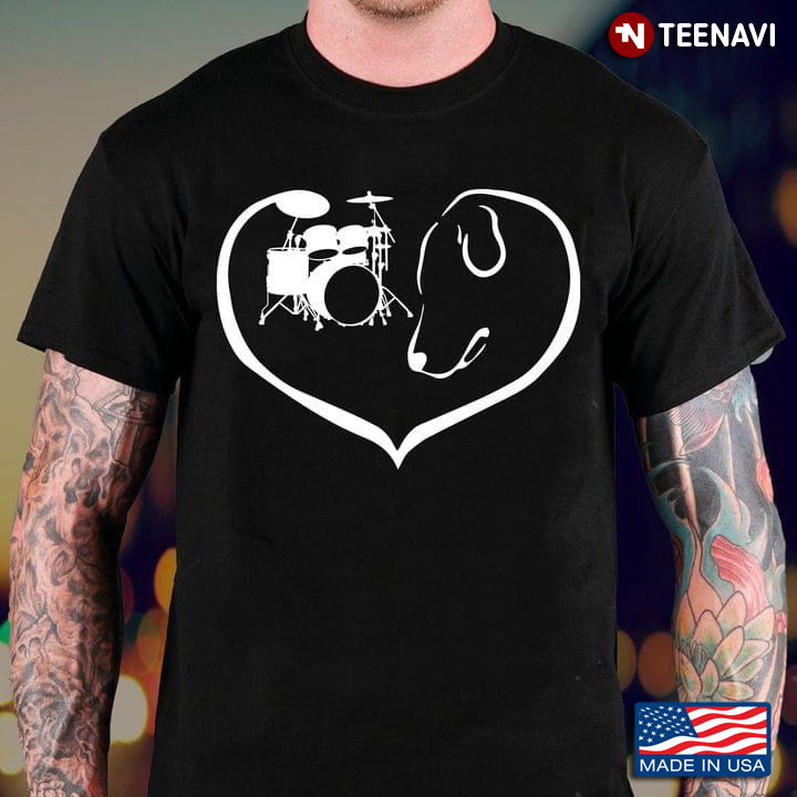 Drums Heart Funny Design for Drums Lover