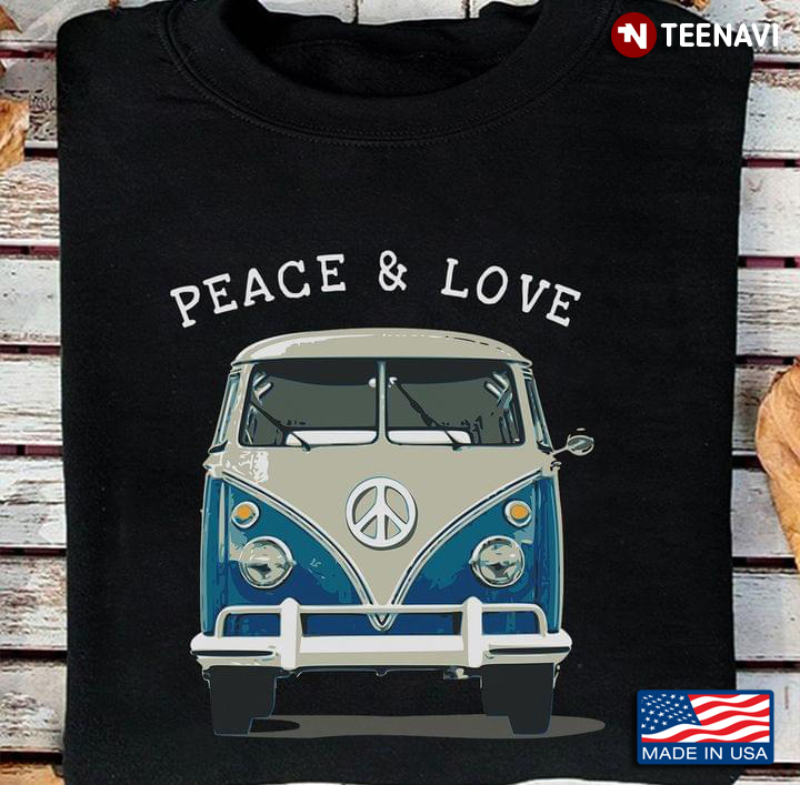 Peace And Love Camping Van for Camp Lover