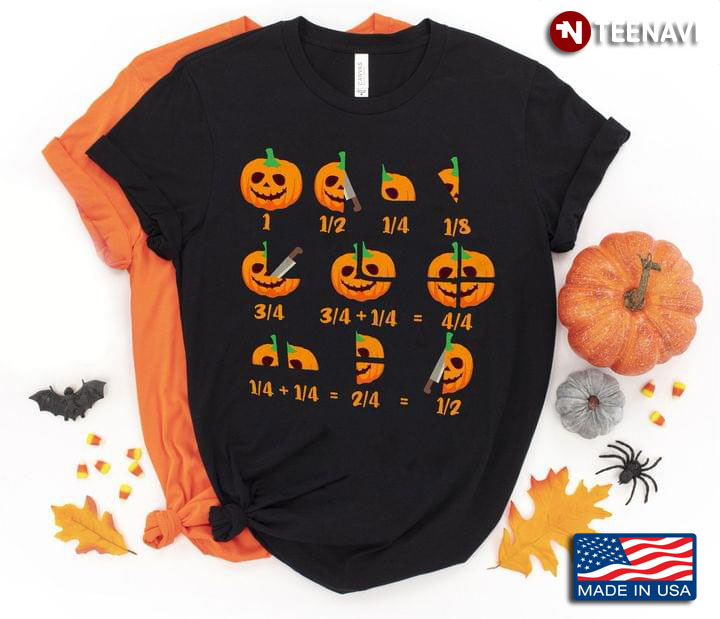 Funny Pumpkins Math for Halloween T-Shirt