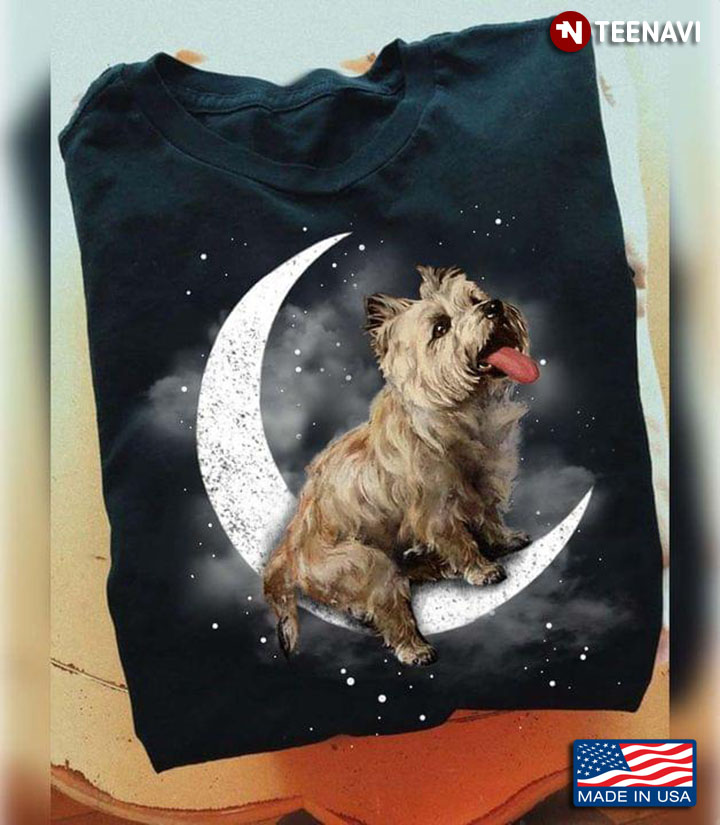 Cairn Terrier Sits On The Moon for Dog Lover