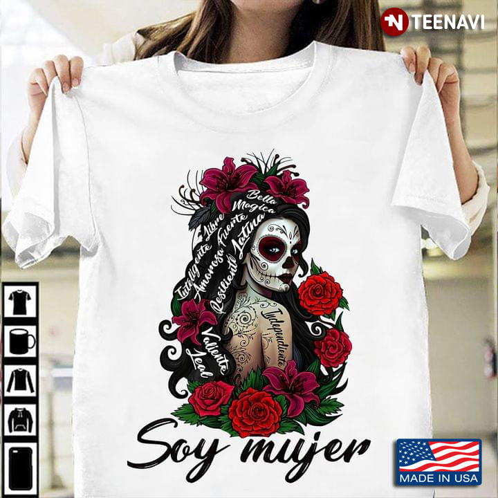 Soy Mujer Tattoo Girl With Flowers