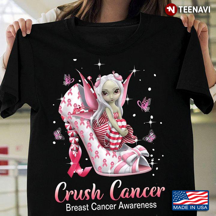 Crush Cancer Breast Cancer Awareness Doll And High Heels