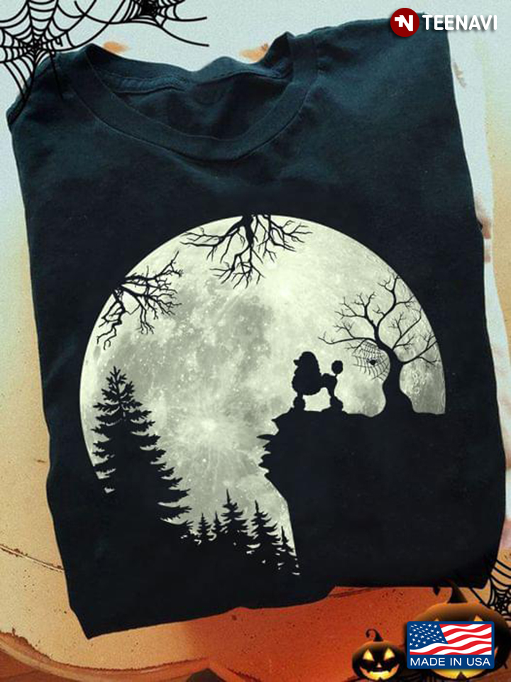 Poodle With The Night Moon In The Forest for Dog Lover
