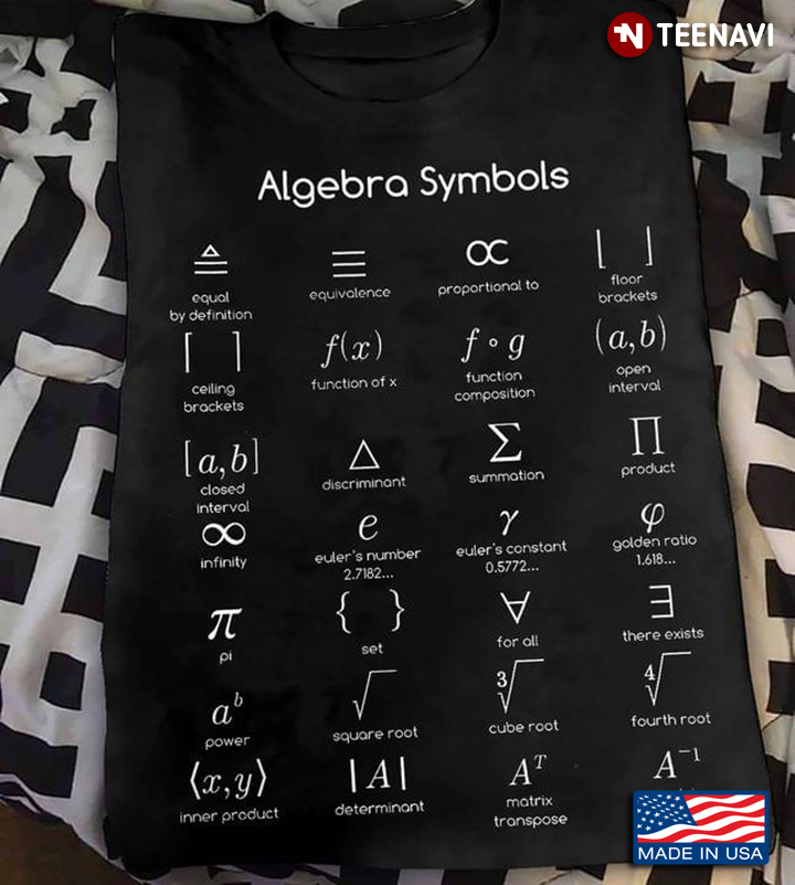Algebra Symbols Math Symbols for Math Lover