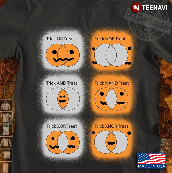Trick OR Treat Trick NOR Treat Trick AND Treat Trick NAND Treat Trick XOR Treat Trick XNOR Treat