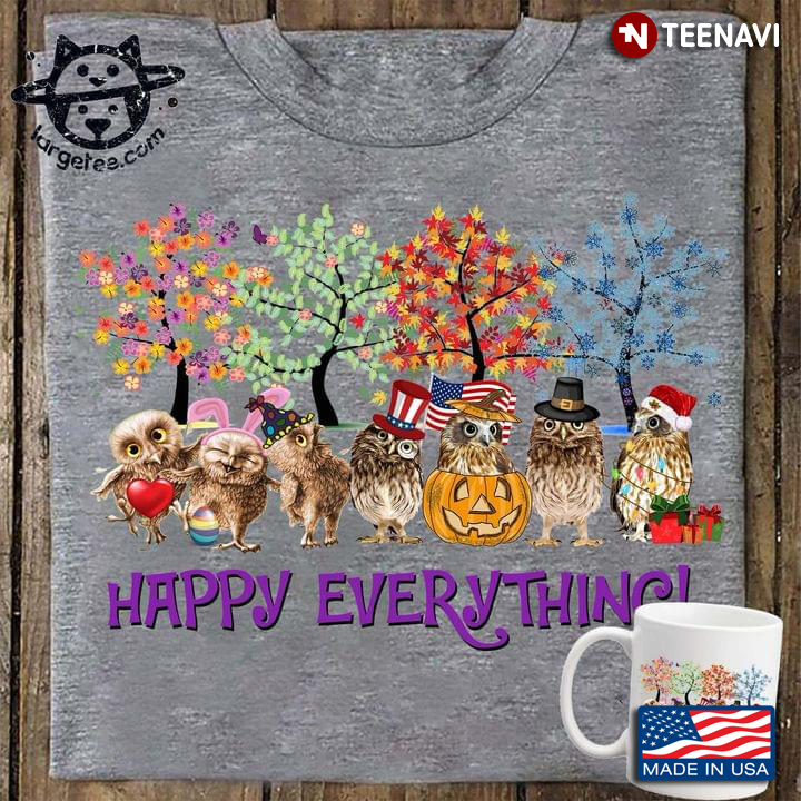 Cute Owls Happy Everything Easter Independence Day Halloween Thanksgiving Chritsmas