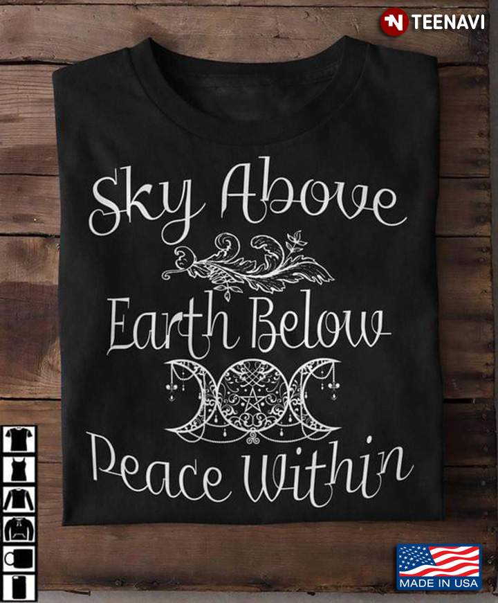 Meditation Yoga Sky Above Earth Below Peace Within for Yoga Lover