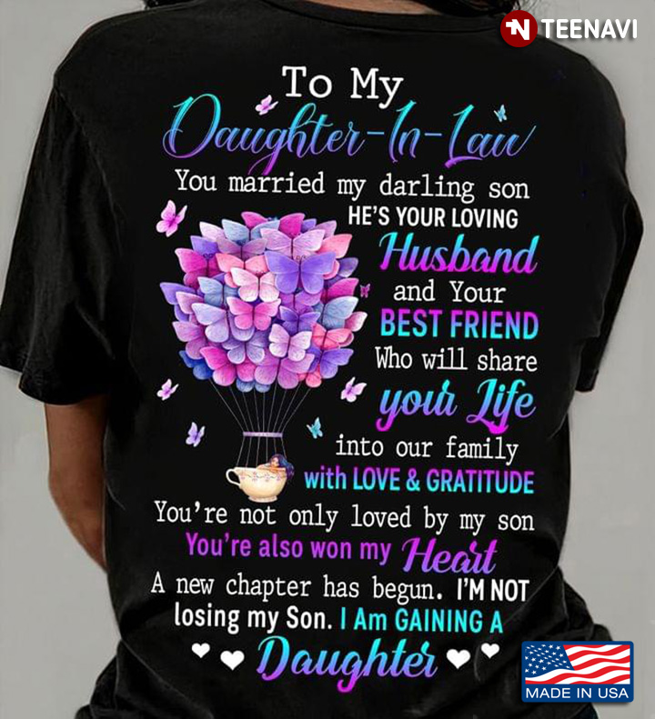 To My Daughter In Law You Married My Darling Son He's Your Loving Husband And Your Best Friend