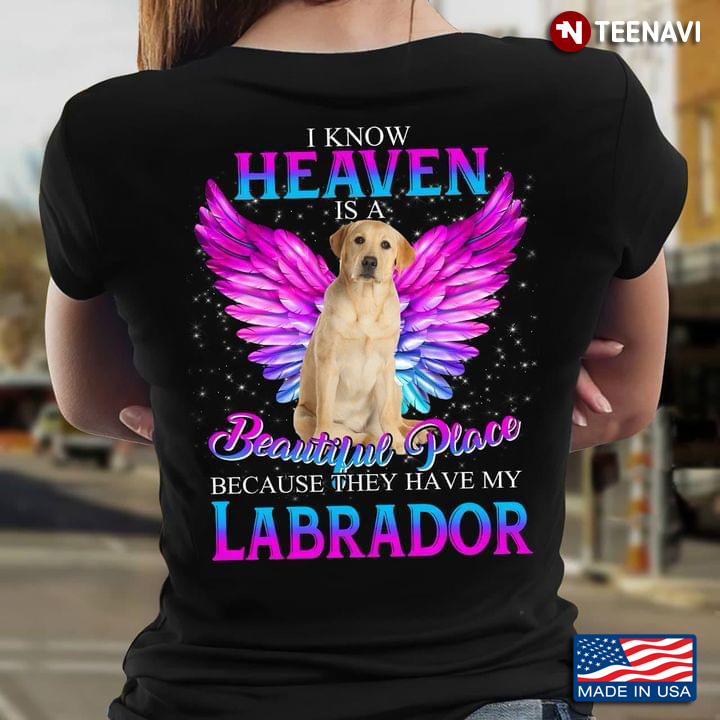 I Know Heaven Is A Beautiful Place Because They Have My Labrador for Dog Lover