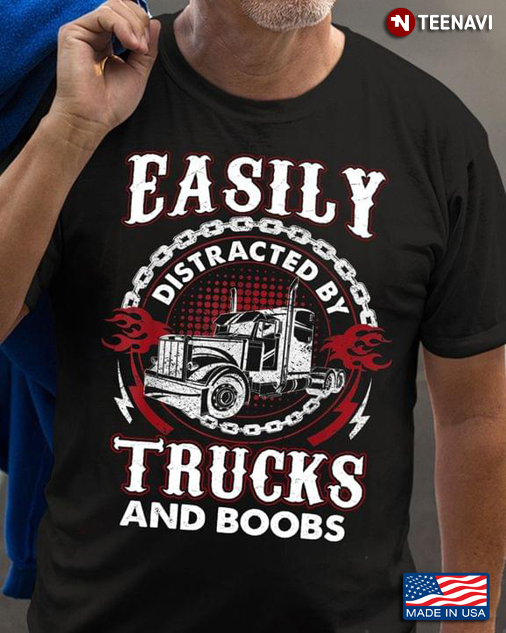 Easily Distracted By Trucks And Books