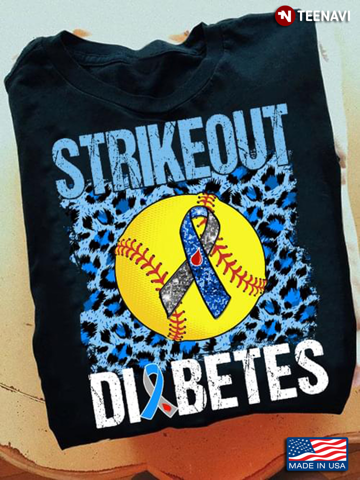 Strike Out Diabetes Softball Diabetes Awareness Leopard