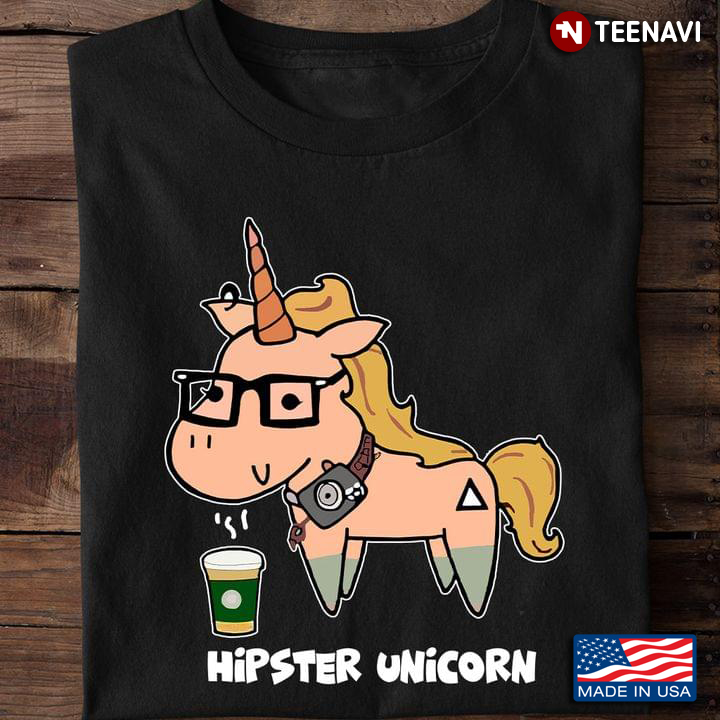 Hipster Unicorn Funny Design