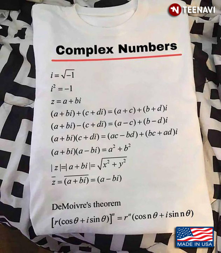 Complex Numbers Funny Math for Math Lover