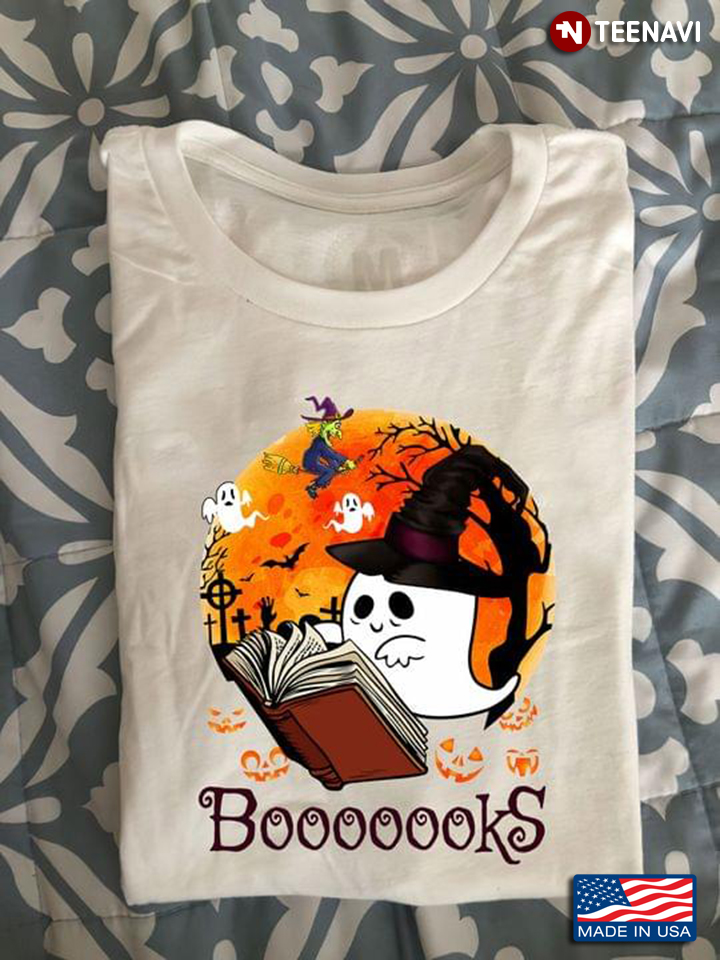 Ghost Booooks Halloween Boo Reading Books