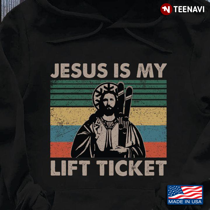 Skiing Jesus Is My Lift Ticket