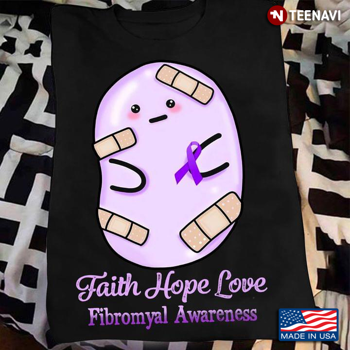 Faith Hope Love Fibromyalgia Awareness Pink Ribbon