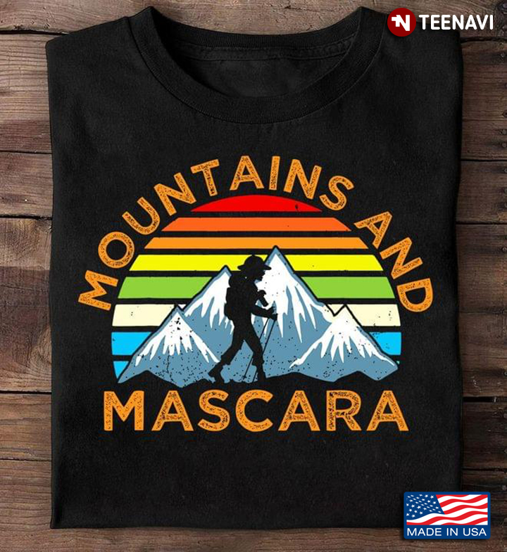 Mountains And Mascara Vintage Hiking Girl