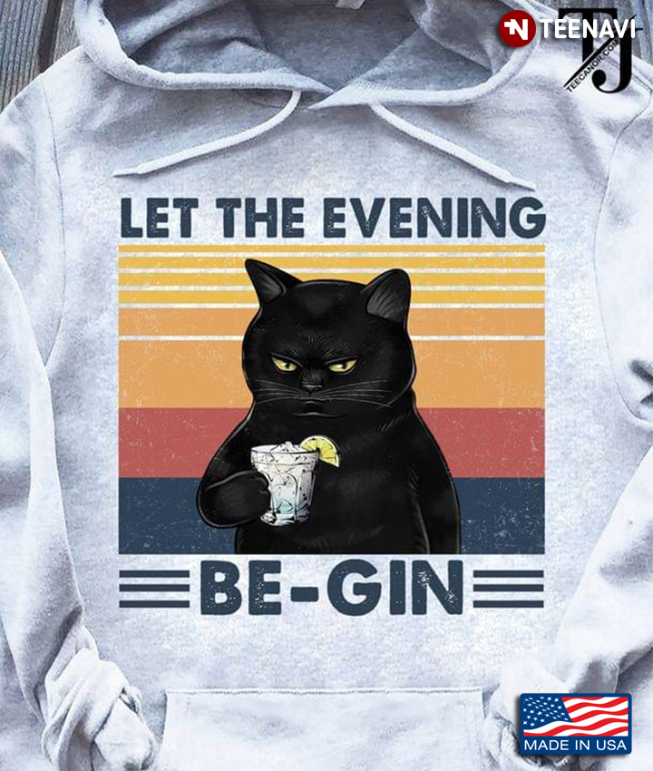 Black Cat Let The Evening Be-gin Vintage
