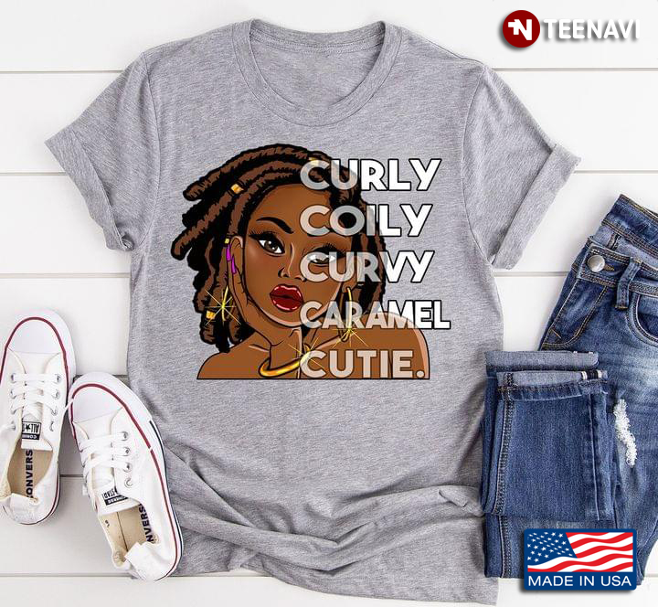 Black Girl Curly Coily Curvy Caramel Cutie
