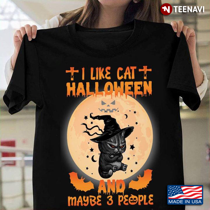 I Like Cat Halloween And Maybe 3 People