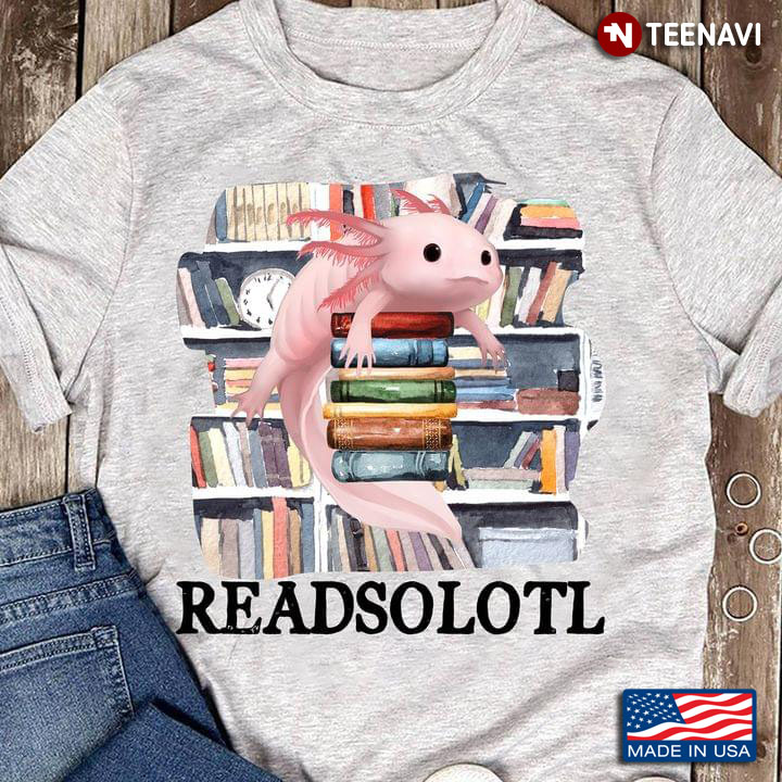 Funny Readsolotl Axolotl Reading Fish Books