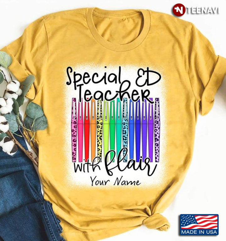 Personalized Custom Name Special Ed Teacher With Flair