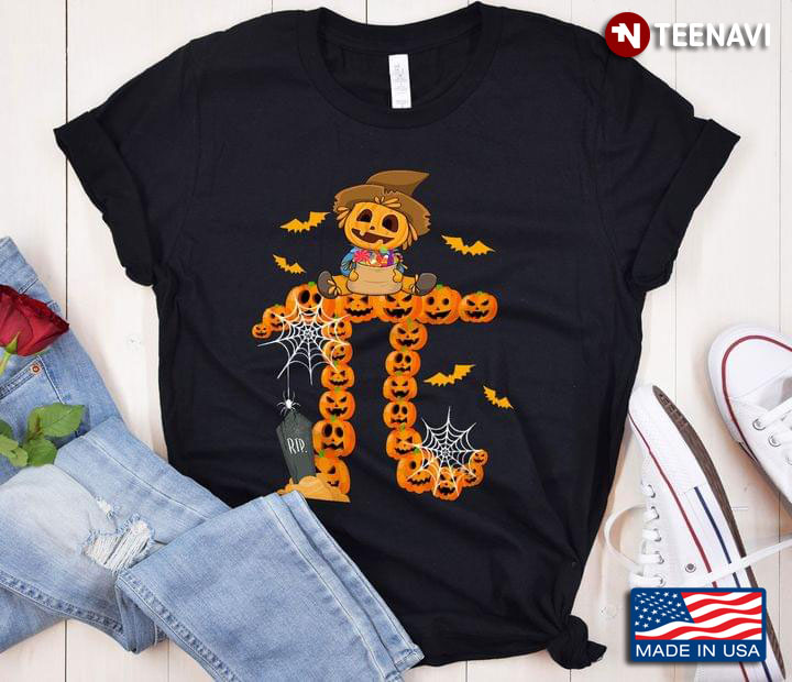 Pumpkin Witch Pi Trick Or Treat Halloween Math Lover T-Shirt