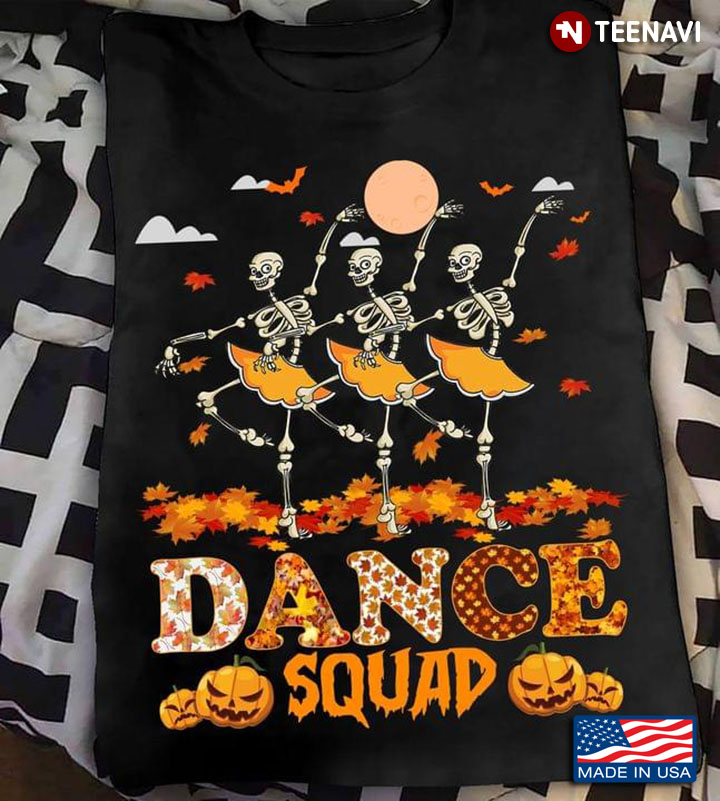 Halloween Skeleton Dance Squad Ballet Lover T-Shirt