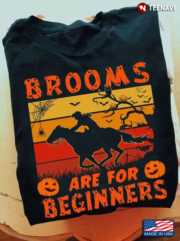 Horses Witch Halloween Brooms Are For Beginners